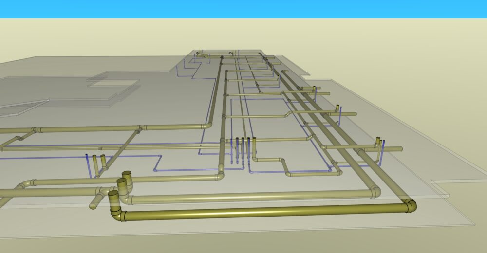 【施工事例紹介】見えない配管にこそ技術！3D設計で実現する安心の床下配管工事