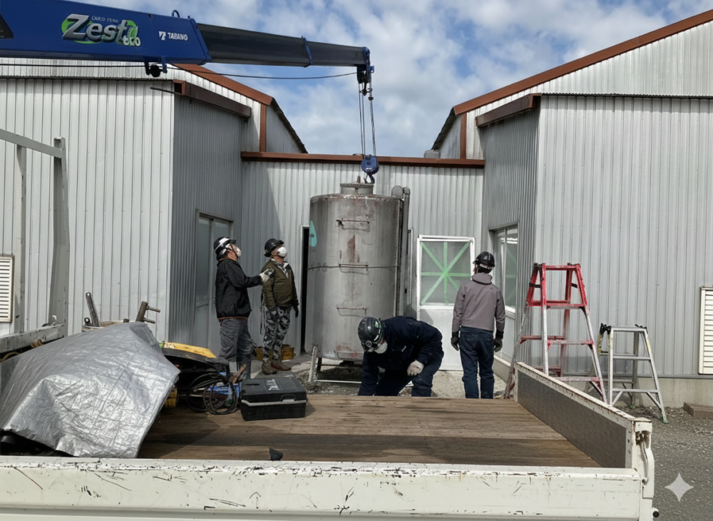 【施工事例紹介】【熱源設備の安心と効率を更新】ボイラー・ガスタンク交換工事